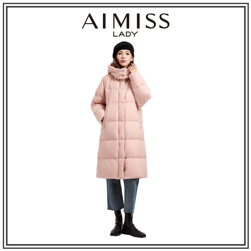 【晓薇专属】爱美斯多色冰激凌中长款羽绒服A055471