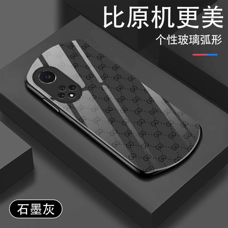 华为Nova9手机壳椭圆形弧形玻璃Nova9pro全包防摔硅胶保护套男款