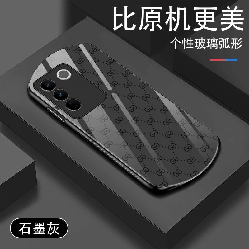 vivoS16手机壳椭圆形弧形玻璃S16Pro全包防摔硅胶保护套超薄软壳