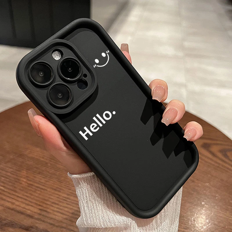 笑脸苹果15手机壳iPhone14ProMax女软壳8P/12/xr全包防摔11新款13