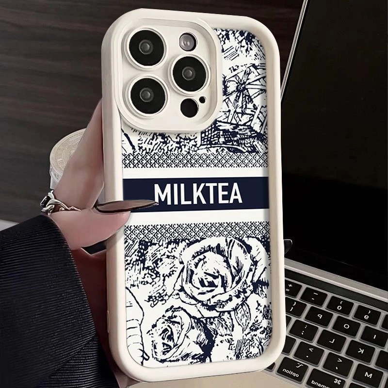 创意霸王茶姬苹果15手机壳iPhone14promax个性13潮11软壳12全包7p