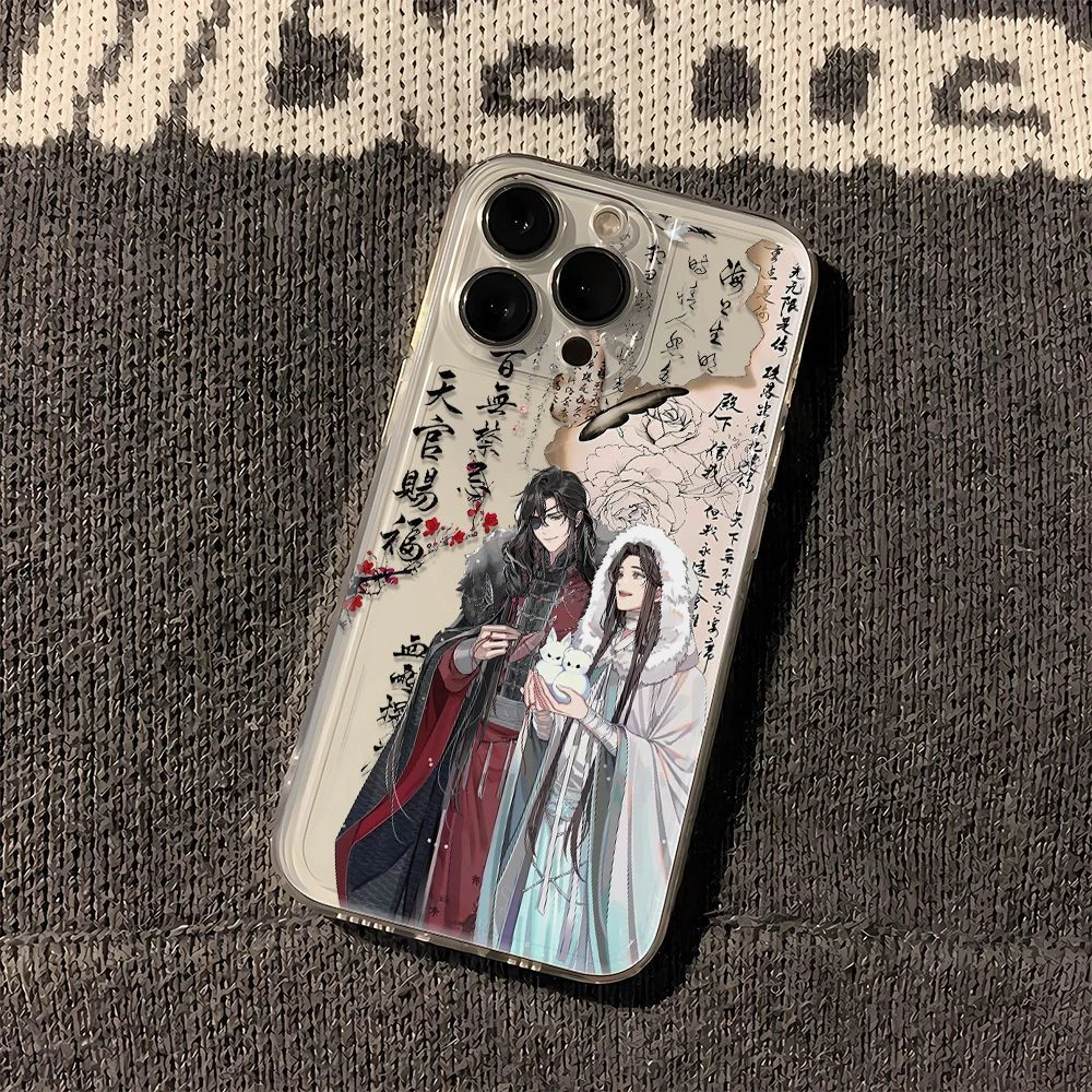 天官赐福花城谢怜11苹果14全包iPhone15手机壳13可爱防摔个性复古