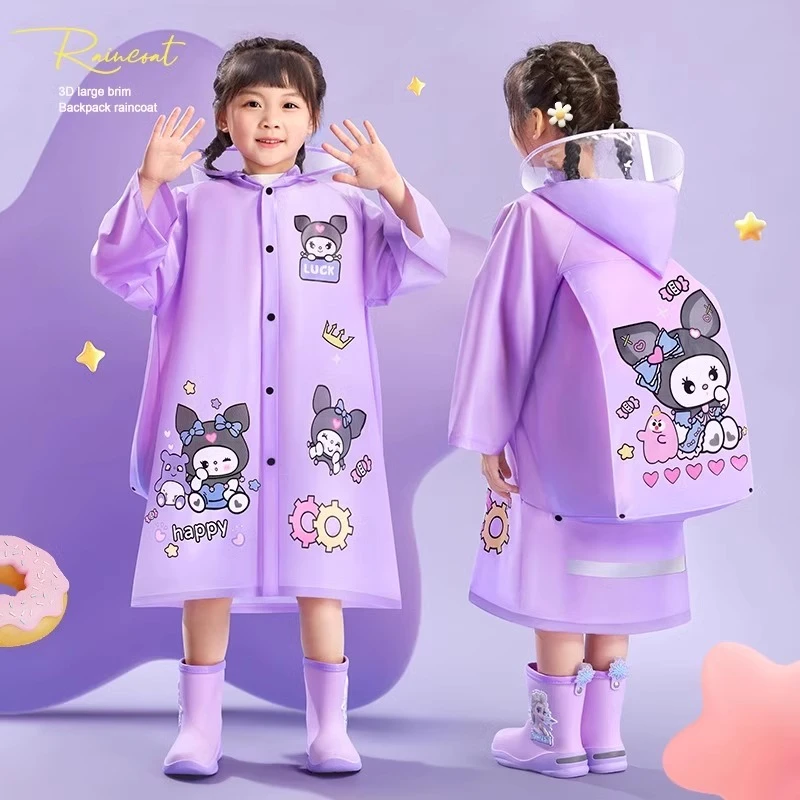 儿童雨衣2024新款防暴雨加厚加大小学生小孩上学专用男女全身雨披