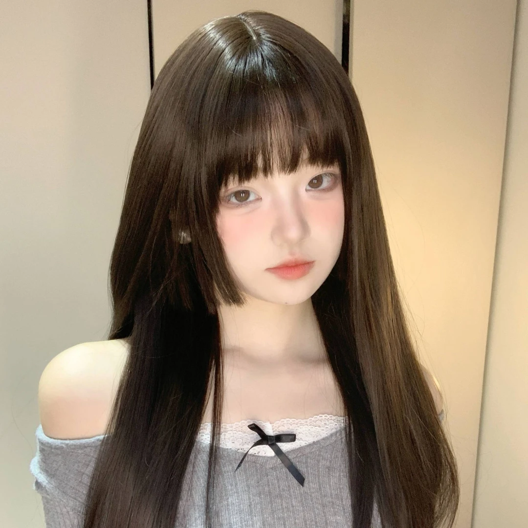 【小羊专属】美宿公主切假发套女黑长直头逼真姬发伪娘圆脸lolita