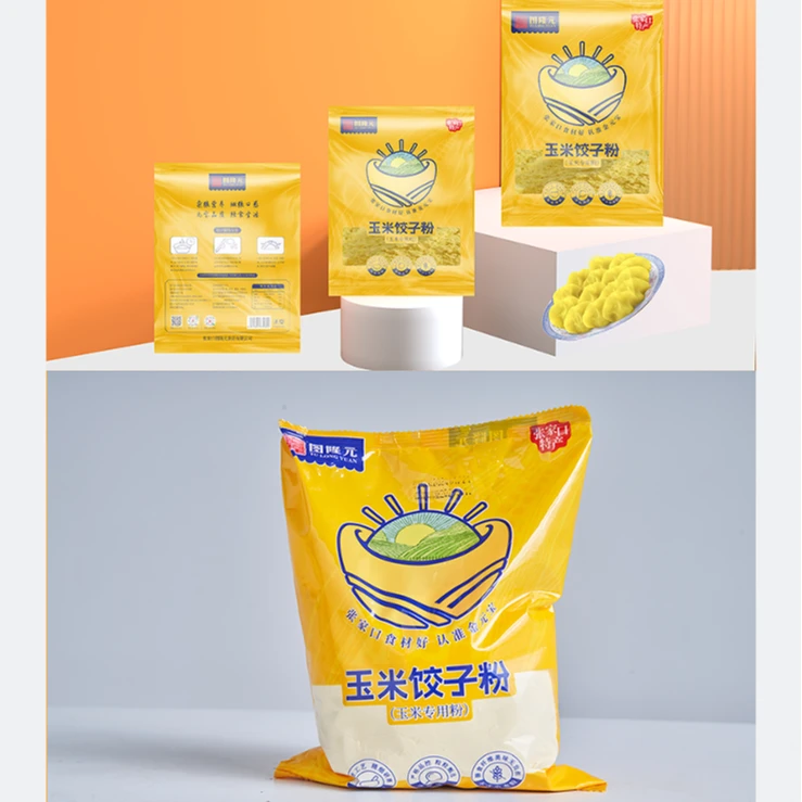 图隆元杂粮玉米饺子粉粗粮细做家用饺子粉营养美味每袋500g