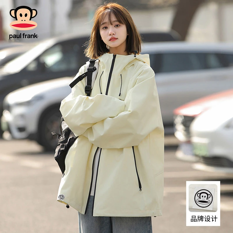 PaulFrank/大嘴猴美式机能夹克男2025秋冬新款潮牌宽松休闲外套男