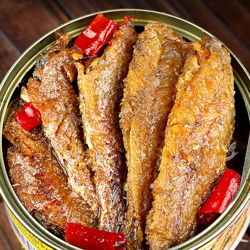 五香黄花鱼罐头下饭菜香辣海鲜熟食罐装黄花鱼即食开盖口味可选