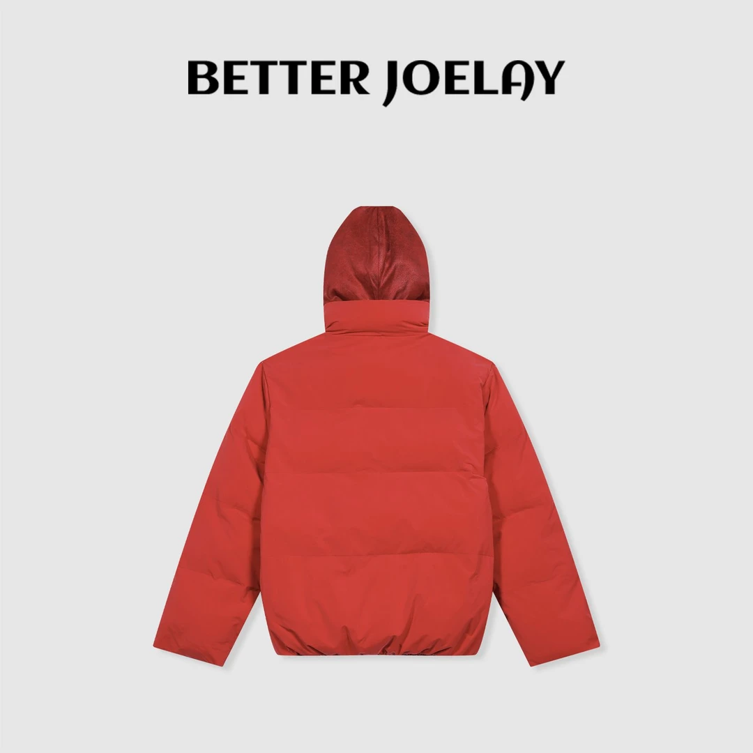 BETTER JOELAY-【灼灼红山茶】时尚棉服保暖百搭洋气简约潮流Z4325
