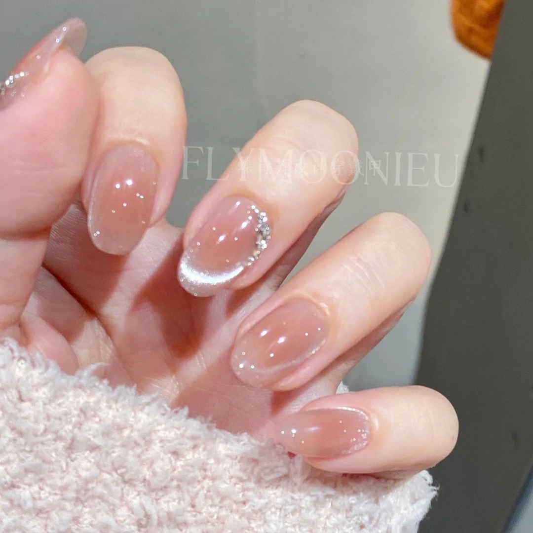 甘露寺  蝶诗舞   纯手工定制美甲贴片可拆卸 夏日气质穿戴甲10片