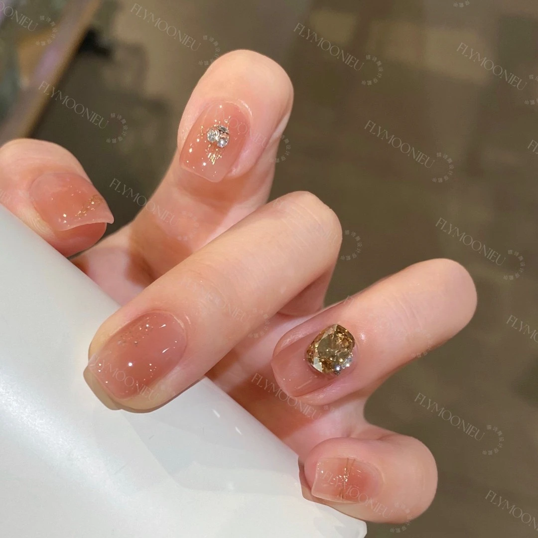 一诺千金 蝶诗舞 【施家全华】纯手工定制美甲贴片 定制穿戴甲10片