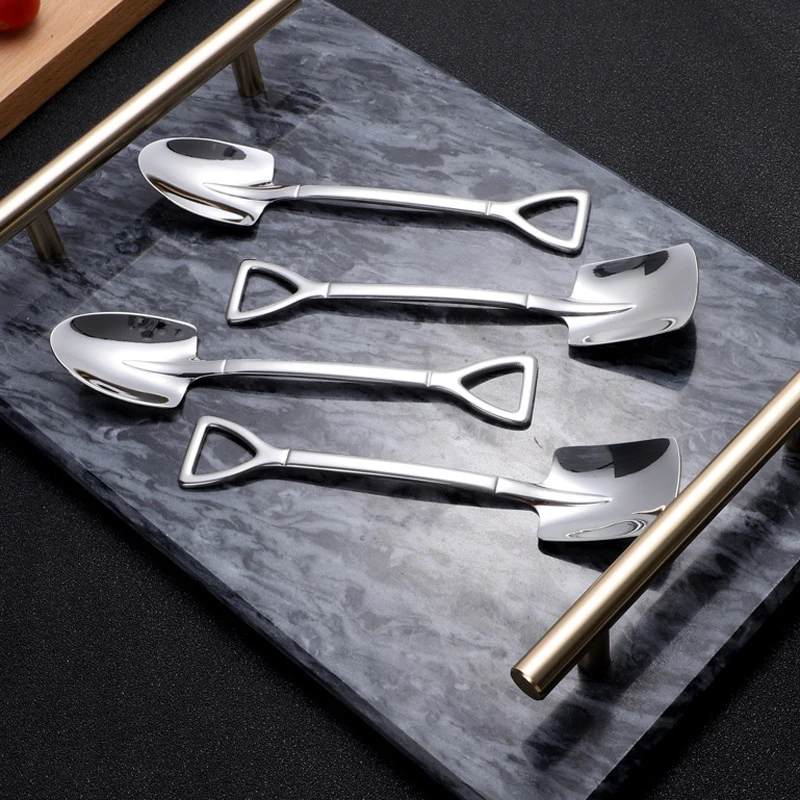 不锈钢家用创意西瓜铲铁锹勺6支装（质量好）