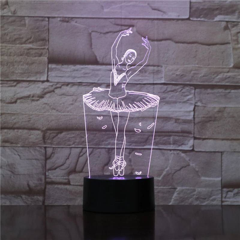 舞蹈动作模型芭蕾usb小夜灯手办周边景品卧室氛围感摆件生日礼物