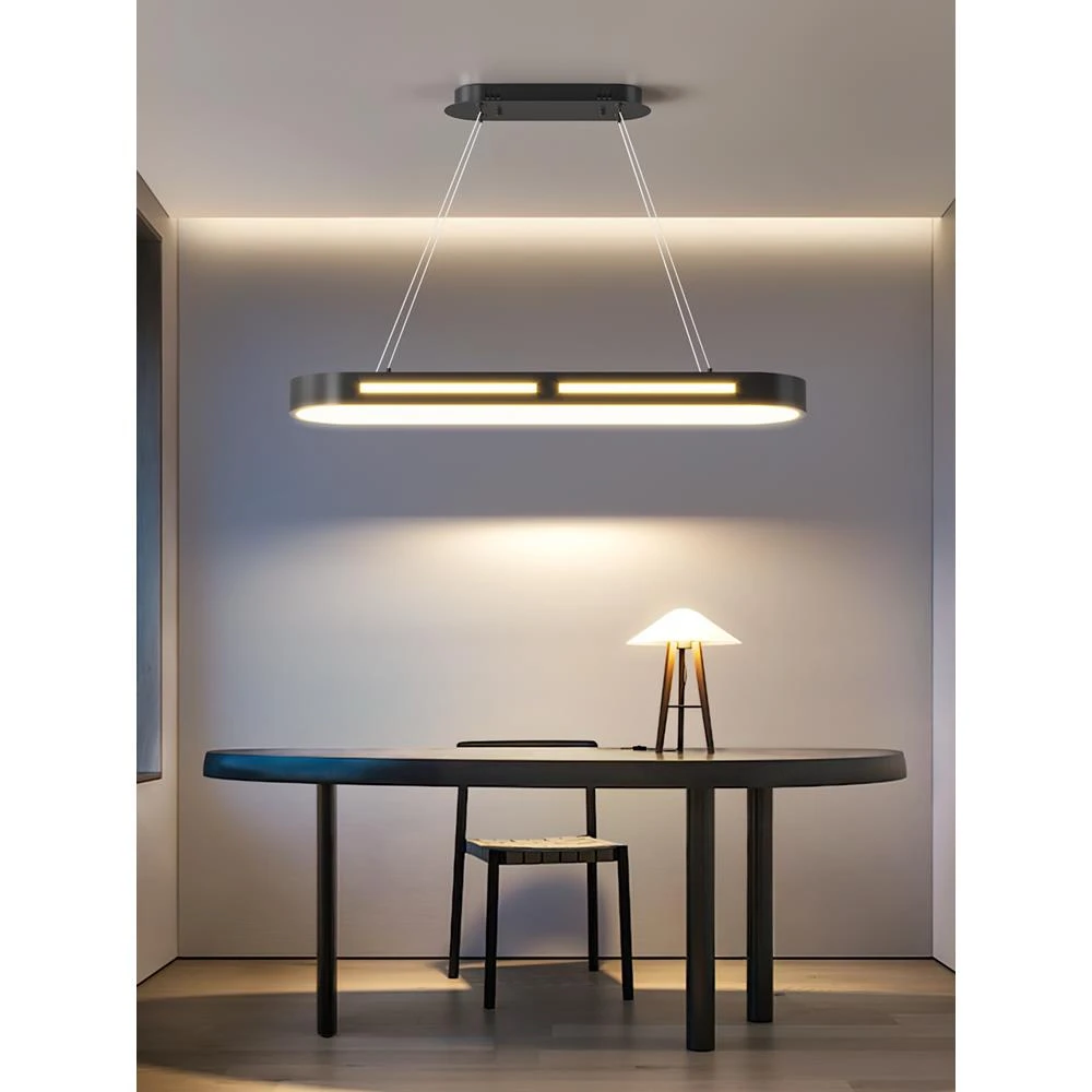 长条餐厅吊灯2022年新款网红轻奢个性吧台餐桌灯创意简约办公室灯