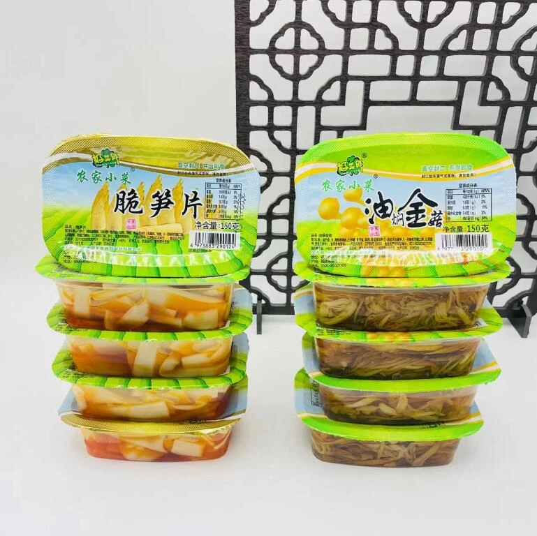 农家小菜美味下饭菜真空盒装开封即食营养油焖金针菇/脆笋片150g