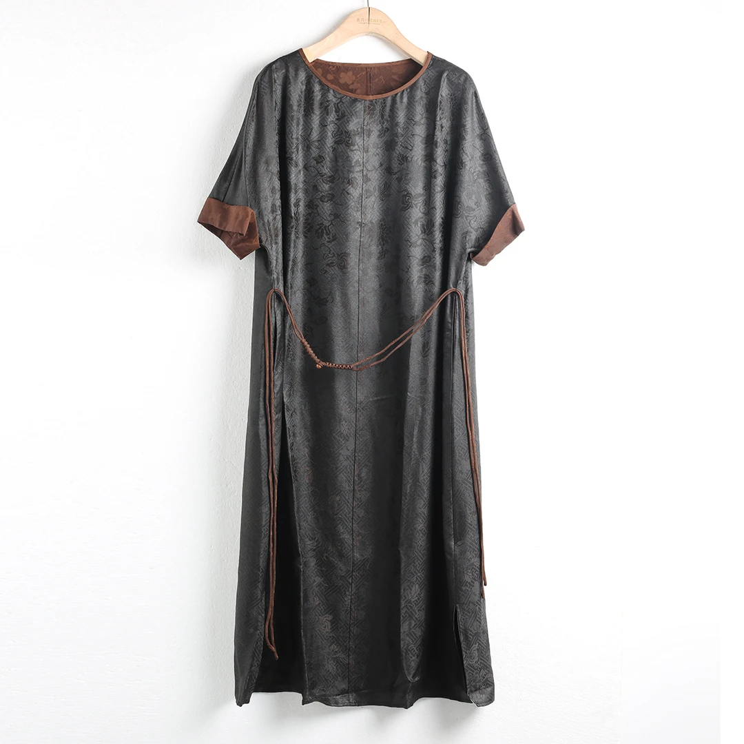 新款香云纱连衣裙 QHL-YX016-2