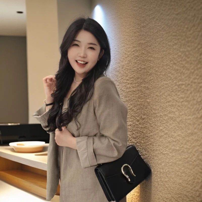 HONGU/红谷头层牛皮斜挎包时尚百搭小众轻奢