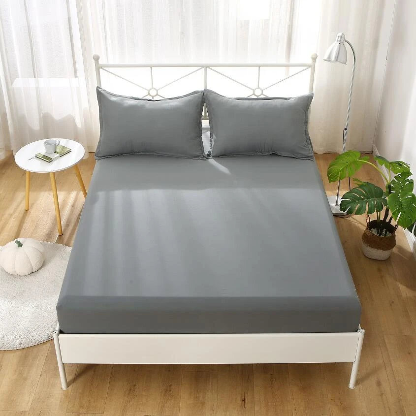 纯色磨毛床笠防滑床罩固定床套床垫防尘套保护套松紧全包耐脏简约