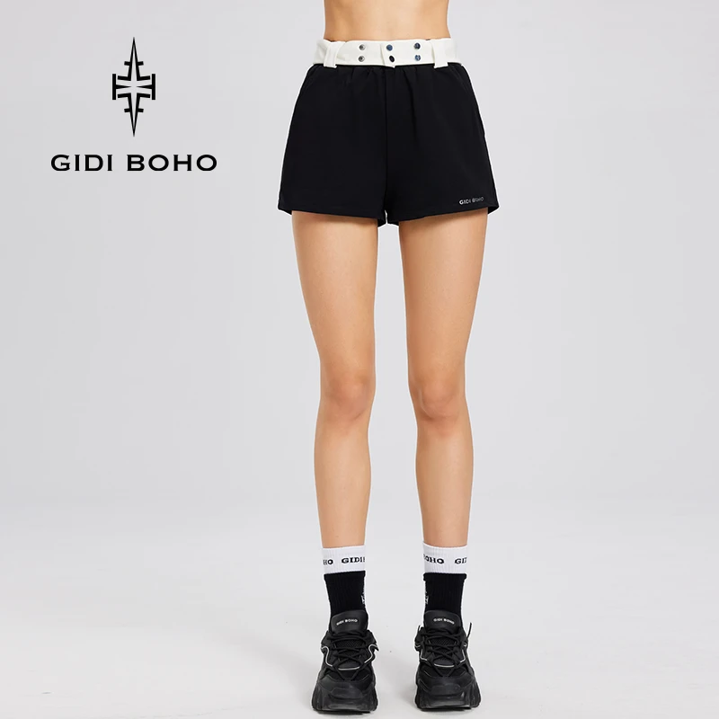 GIDI BOHO/极地薄荷防走光瑜伽健身高腰百搭短裤夏季新款休闲运动