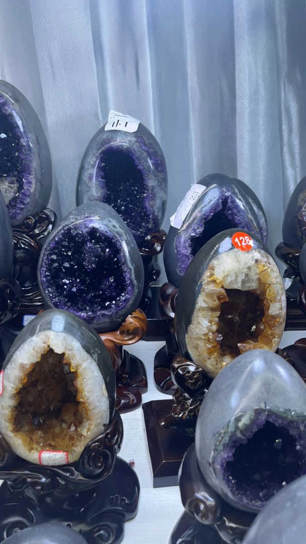 水晶摆件龙蛋批发