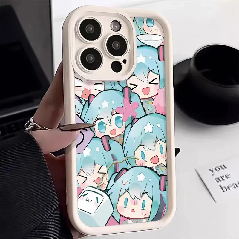 初音未来11/12pro苹果手机壳iPhone14/13全包15可爱软壳x/xs/x78p