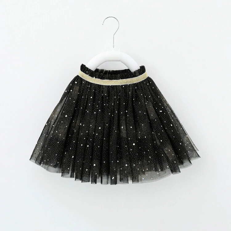 儿童彩虹半身裙夏季粉公主裙七彩小童软纱舞蹈裙蓬蓬裙百褶纱纱裙