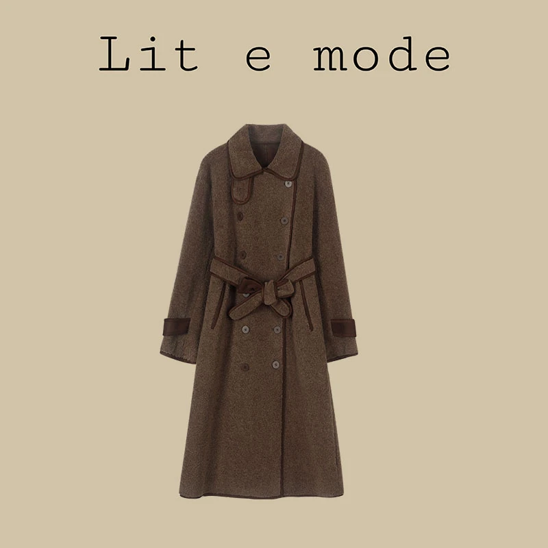 任小艺皮毛一体机车服毛毛外套秋冬厚外套Q1001