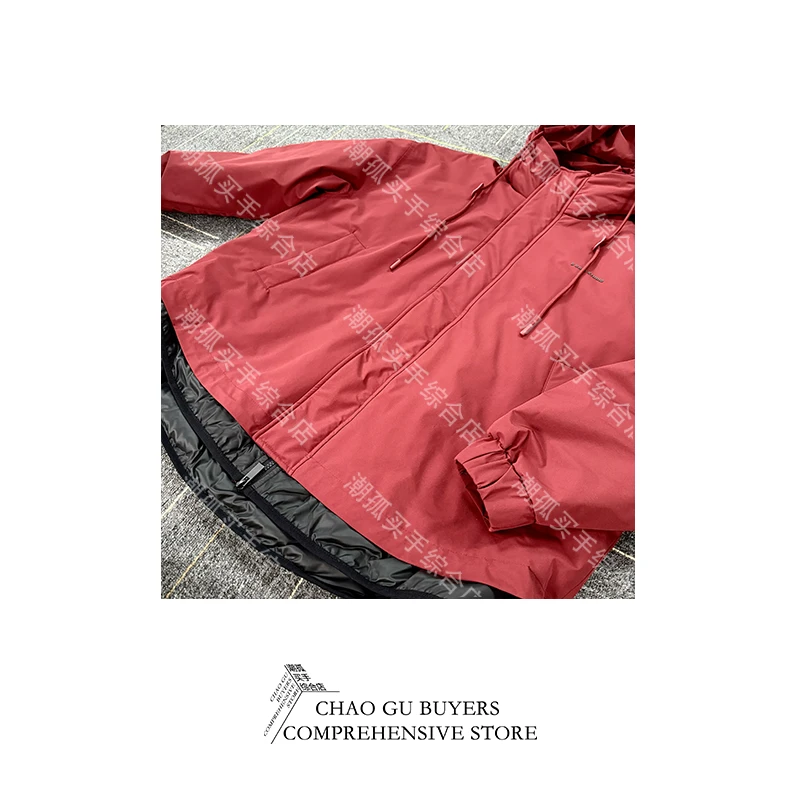 小众设计潮牌买手店男女同款假两件“BRAVO”磁吸外套50703