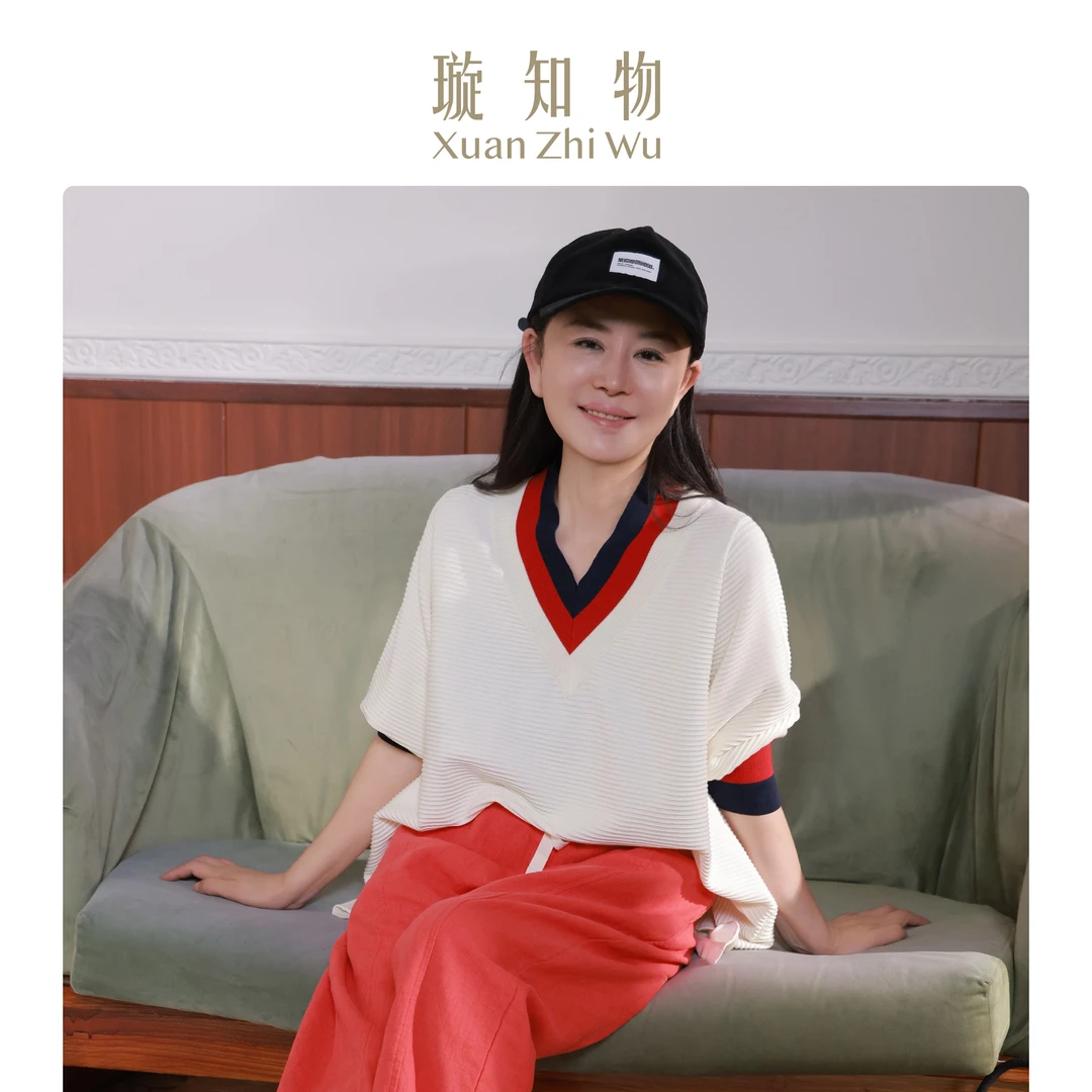 璇知物「Xuan」 书香套头衫 气质针织时尚王璇原创设计