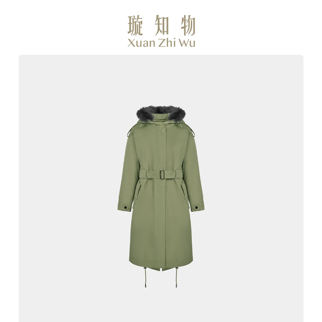 璇知物「Xuan」冬日恋歌羽绒服 女士中长款秋冬外套王璇原创设计