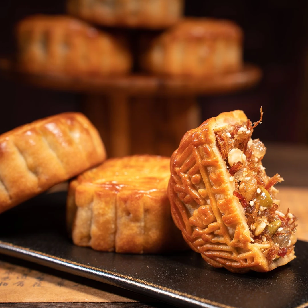 【怡兴】传统手工金腿伍仁月饼首选送礼