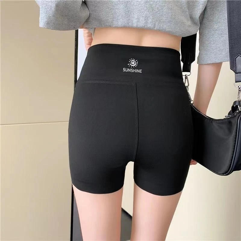 【粉丝福利】冰丝鲨鱼短裤女外穿高腰紧身收腹芭比三分防走光打底