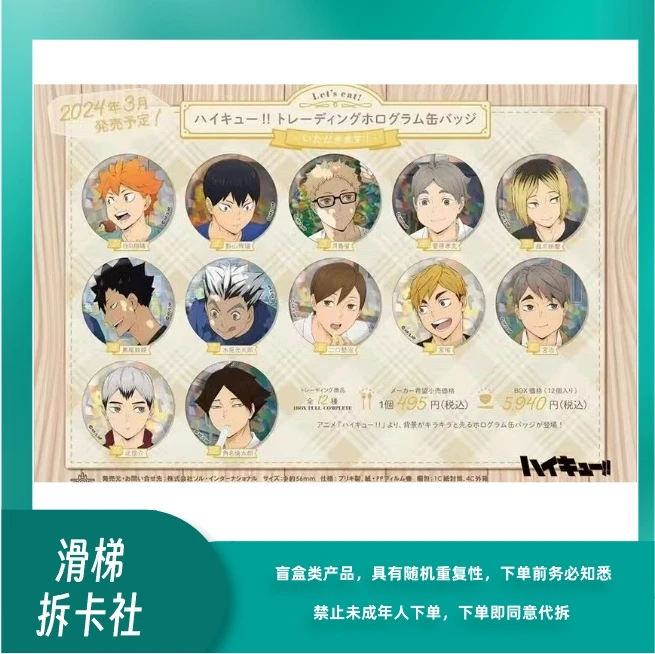 【滑梯】排球少年干饭闪系列 吧唧盲盒(默认代拆)