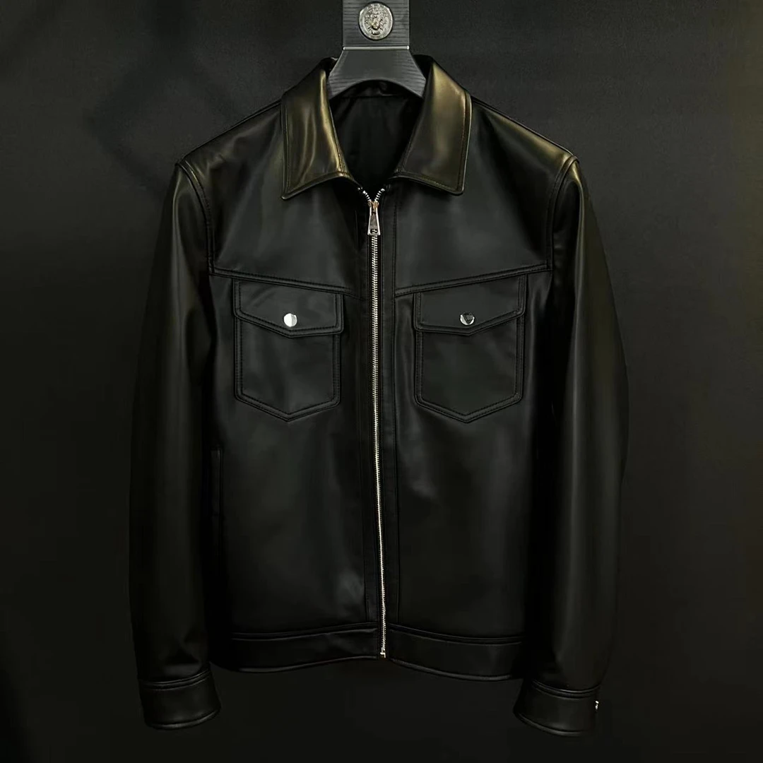 （男款）2025新款男款皮衣小夹克真皮外套