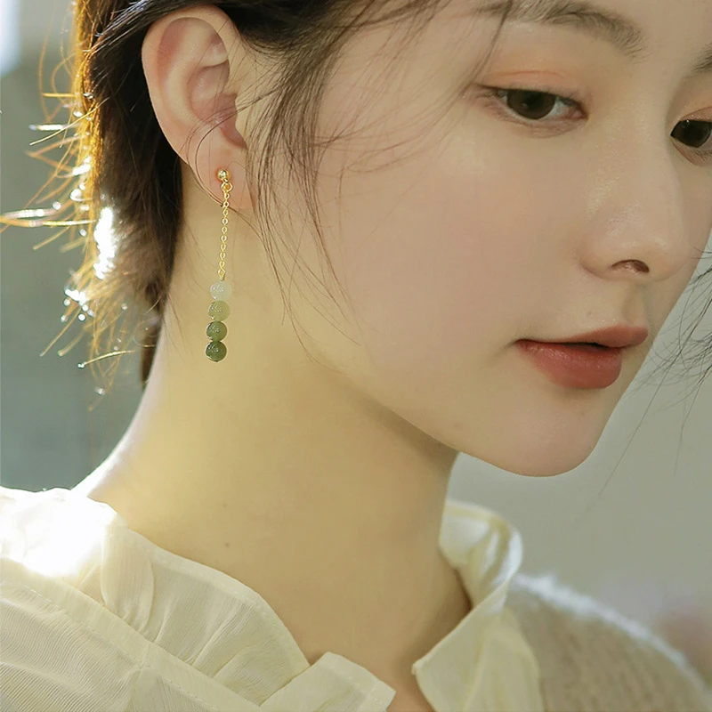 2023新款长款流苏耳坠中国风复古小众设计感耳环气质轻奢高级耳坠