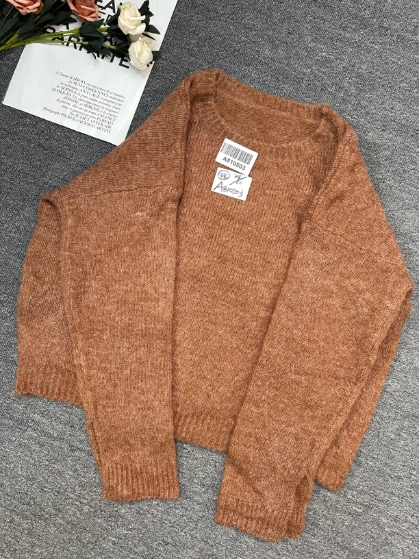 A810503简约阔版休闲显瘦极简百搭毛衣针织衫毛衣