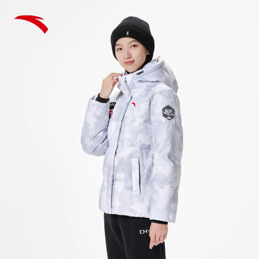 安踏冰甲羽绒丨防泼水羽绒服男女款95冬季保暖面包服 162347939-C