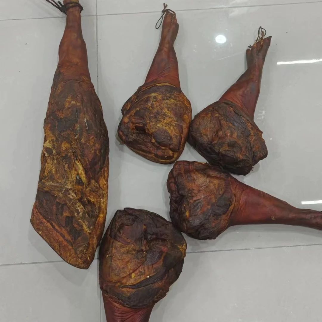 （现场称重）恩施柴火烟熏腊猪腿下单野三关发货