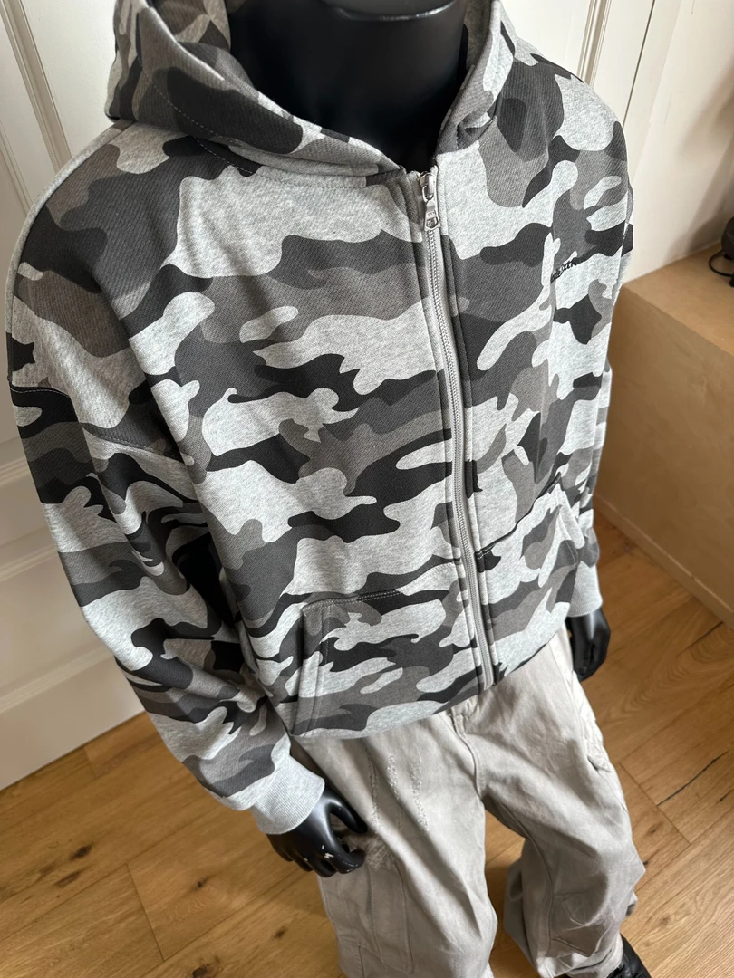 MADEEXTREME 2024秋冬美式新款复古迷彩宽松运动休闲连帽卫衣男女