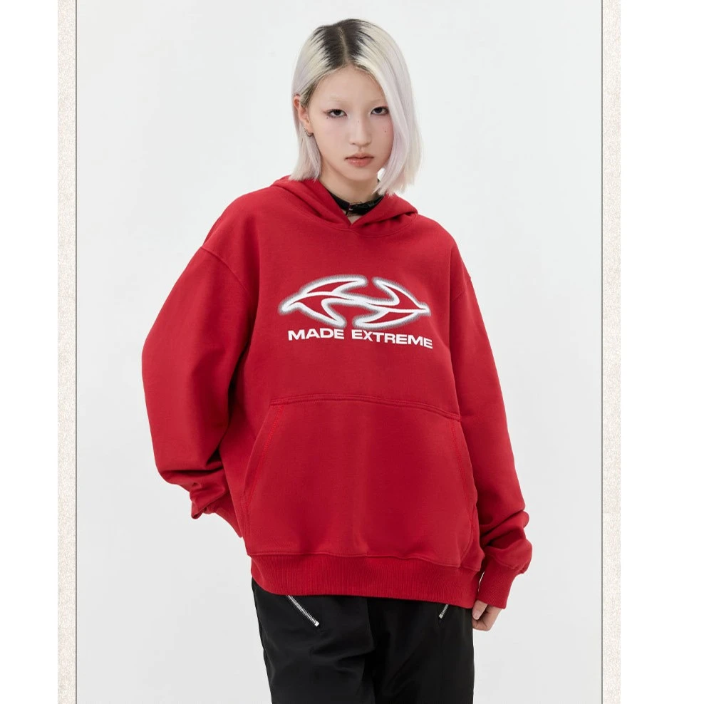 MADEEXTREME 美式街头基础多色百搭重磅棉早秋连帽卫衣男女同款
