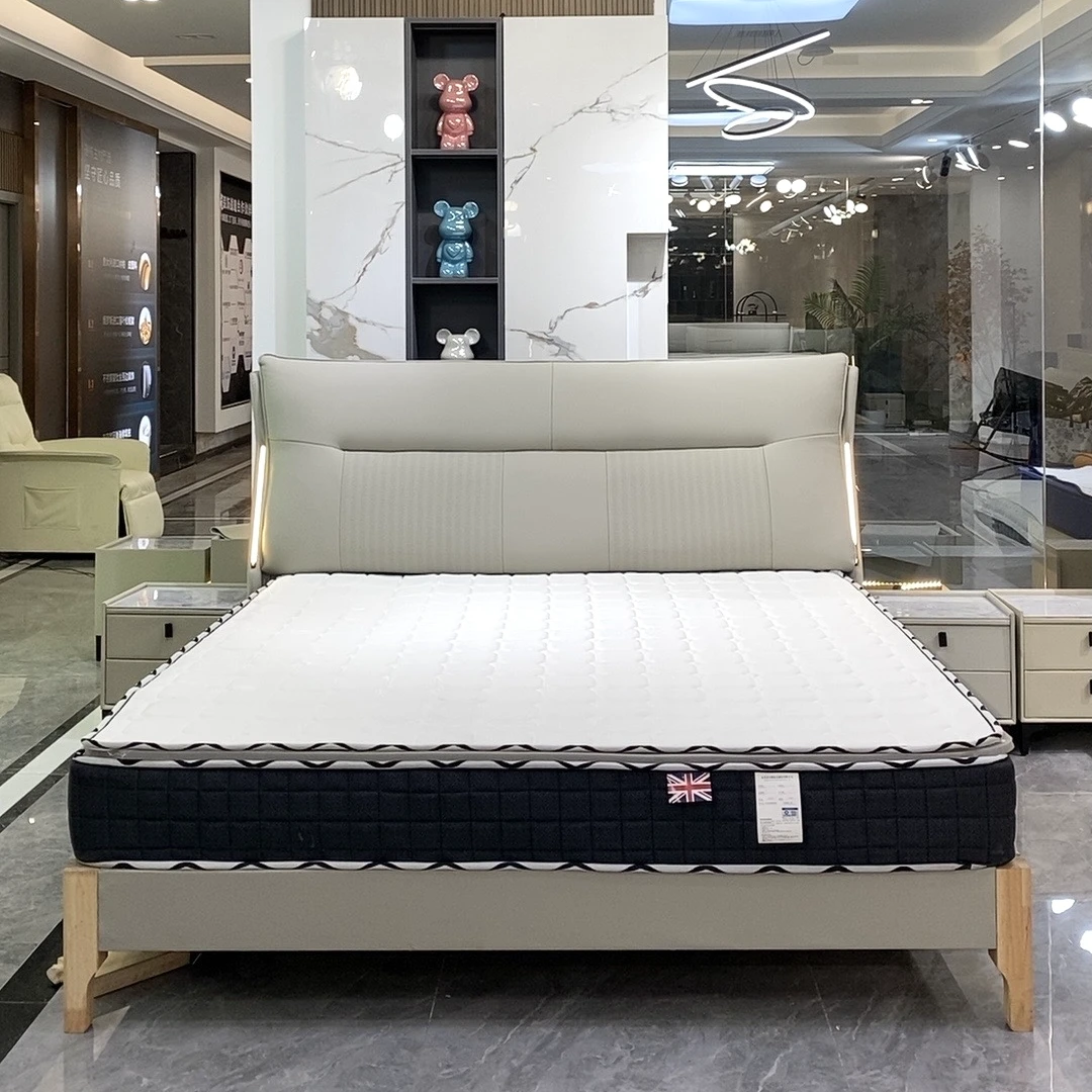 【24款】fg中式极简皮床设计简约意式免洗简约主卧皮艺床#126大床