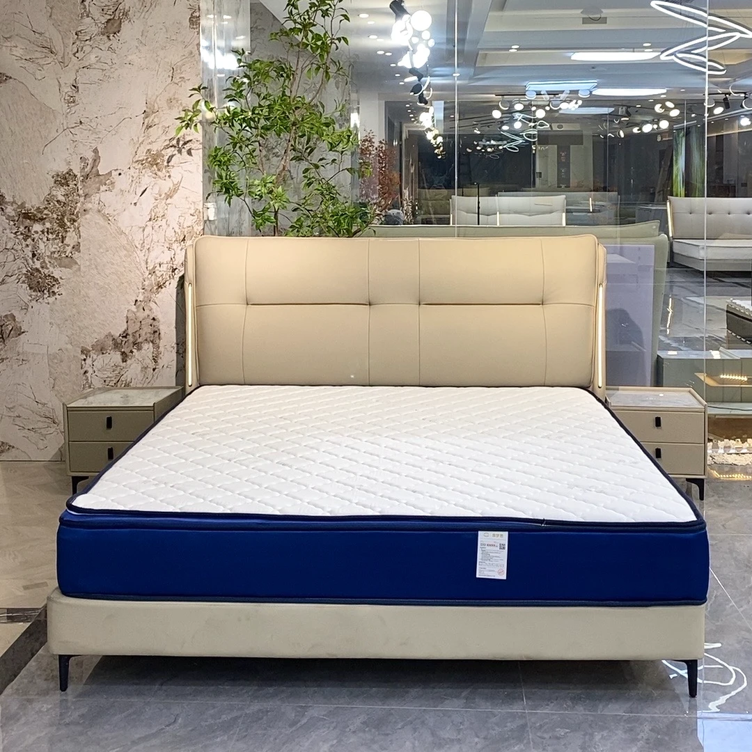 【美梦连连】北欧轻奢简约主卧床软体皮艺床松弛感#808