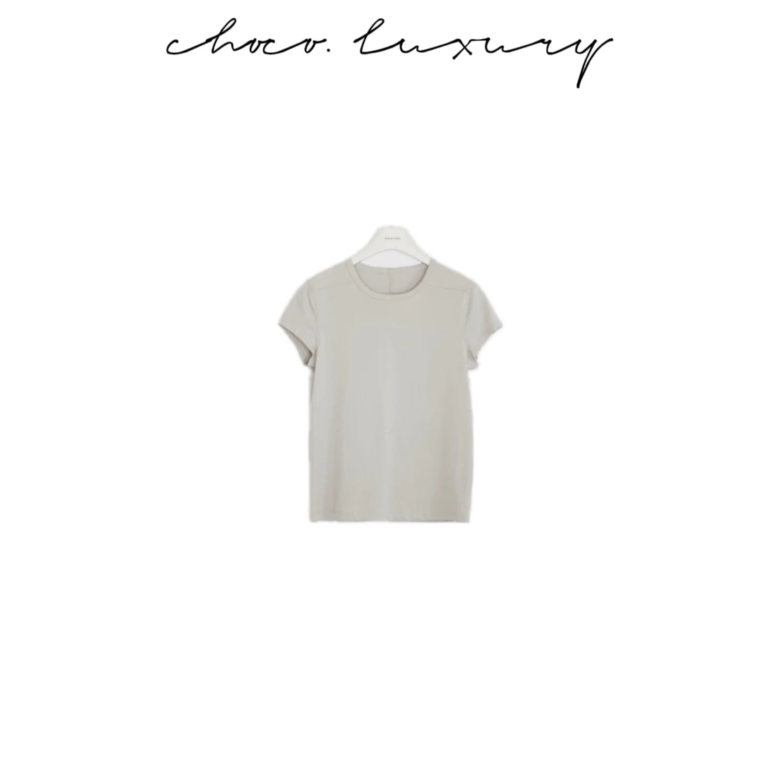 CHOCO【简洁初印象】夏日小众设计纯棉修身显瘦百搭薄款T恤衫D1366