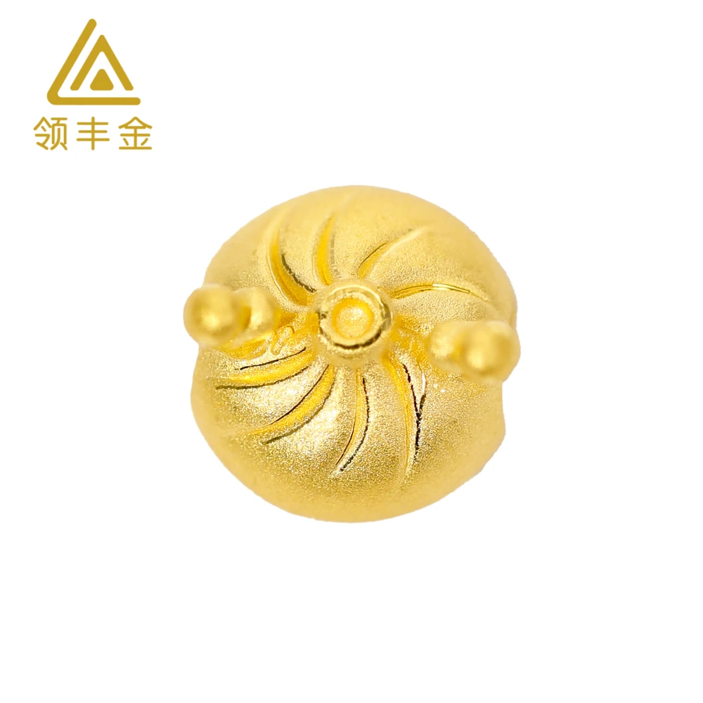 领丰金 足金硬金小龙包路路通DIY配件W011金条价