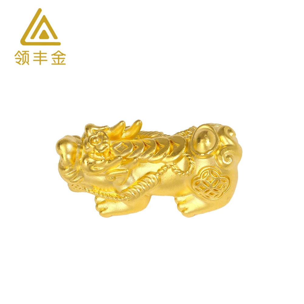 领丰金 足金硬金钱币貔貅DIY配件按克卖D181金条价