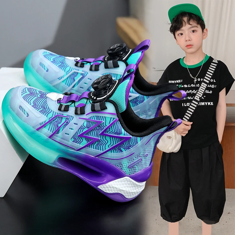 乔丹断码男童鞋子2023春秋新款儿童旋转扣运动鞋中大童男孩实战训