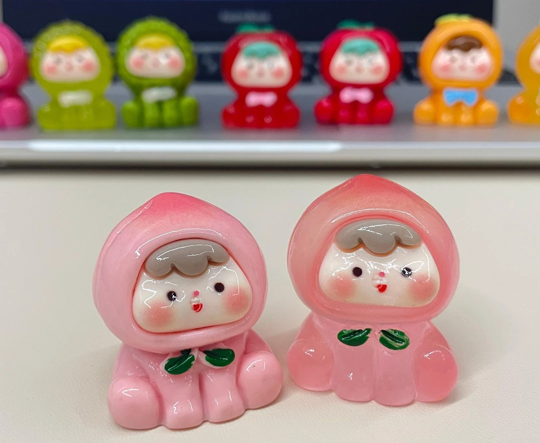 【九宫格玩法】水果崽崽系列可爱潮玩摆件DIY创意挂件钥匙扣