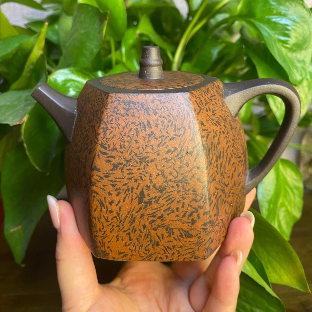 六方汉铎紫砂壶-绞泥-李老师-260CC