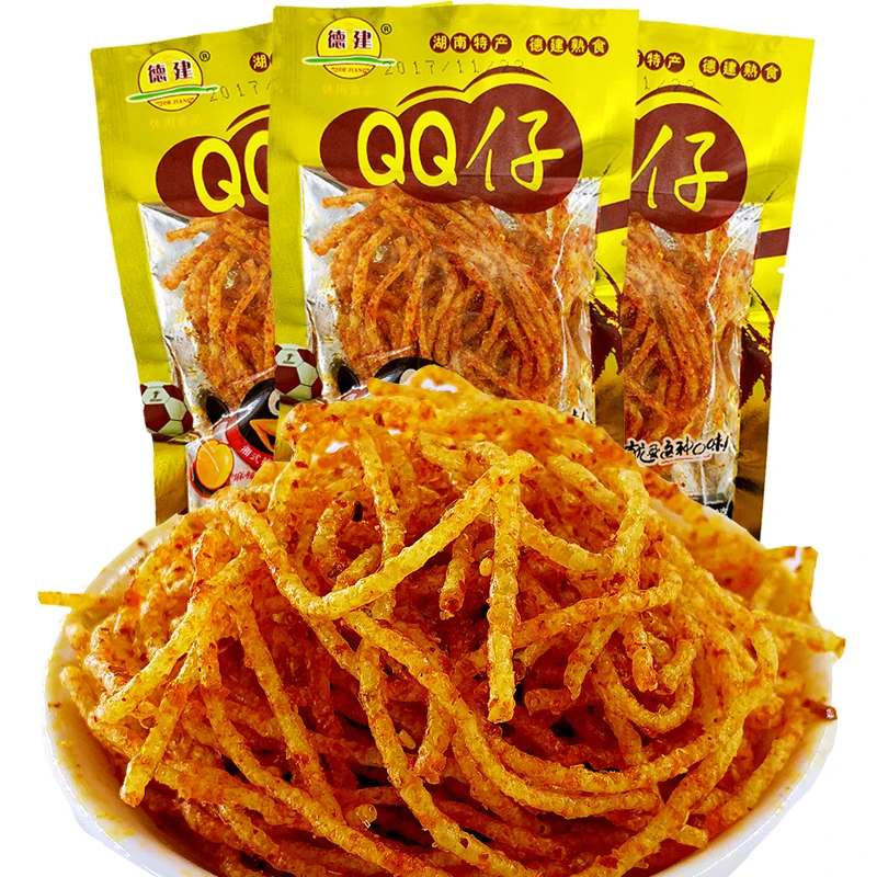 湖南特产德建QQ仔辣条麻辣80后儿时怀旧超辣辣丝零食小时候变态辣