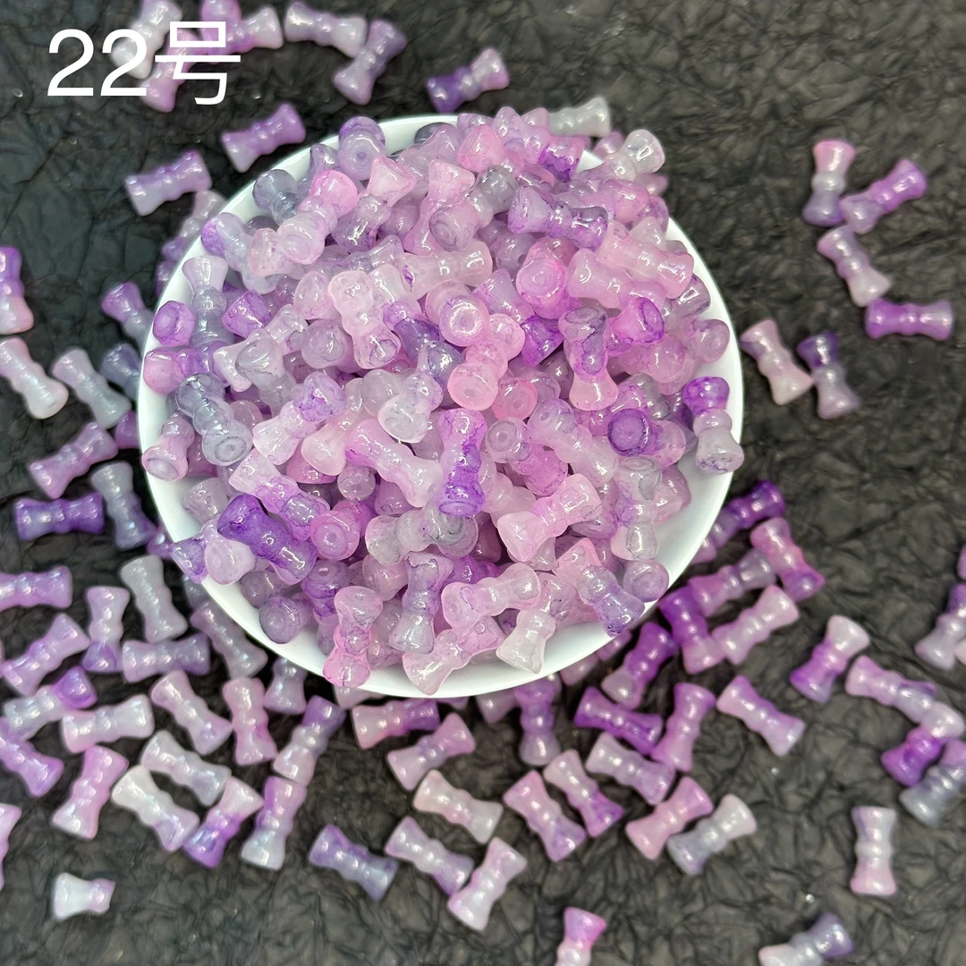 【啵啵饰品】蝴蝶竹节定制款规格6*12手工diy珠珠