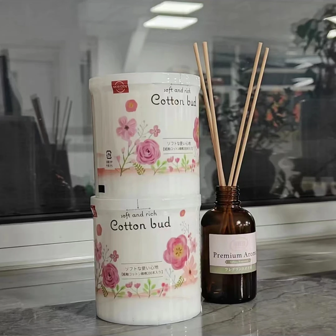 【两盒包邮】森伝双头脱脂棉一次性棉签200支/盒